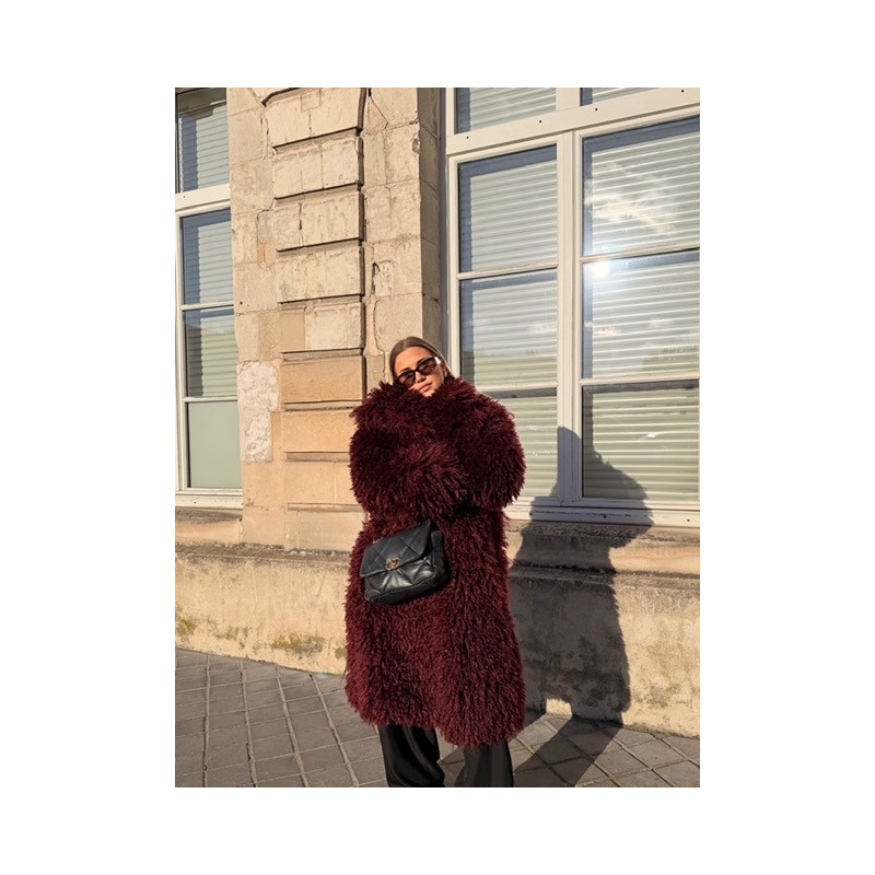 Fourrure Isadora Bordeaux