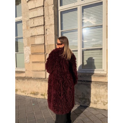Fourrure Isadora Bordeaux
