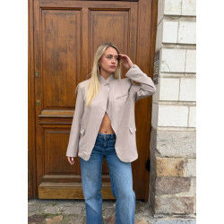 Blazer Asymétrique Louise Beige