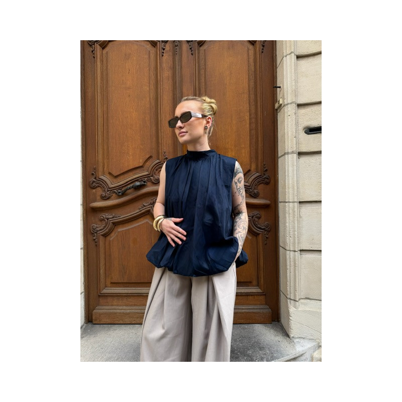 Top Azura Bleu marine