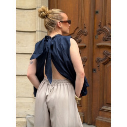 Top Azura Bleu marine