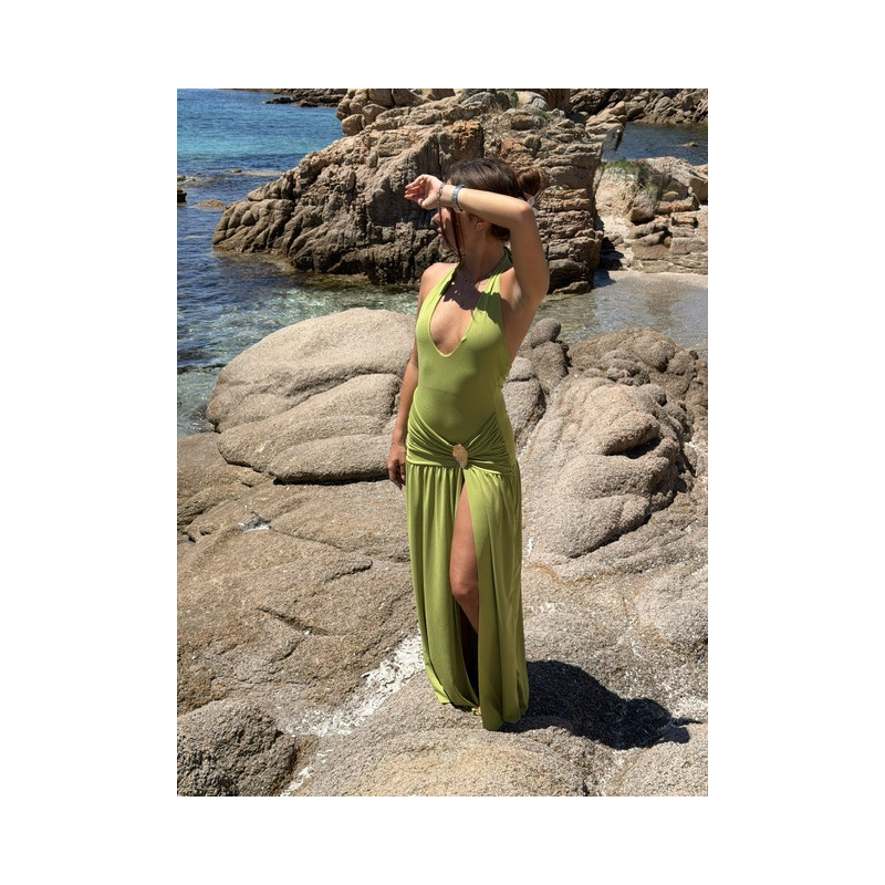 Robe Azra Verte ( Capsule Ibiza )