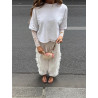 T-shirt Iris blanc