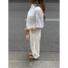 T-shirt Iris blanc
